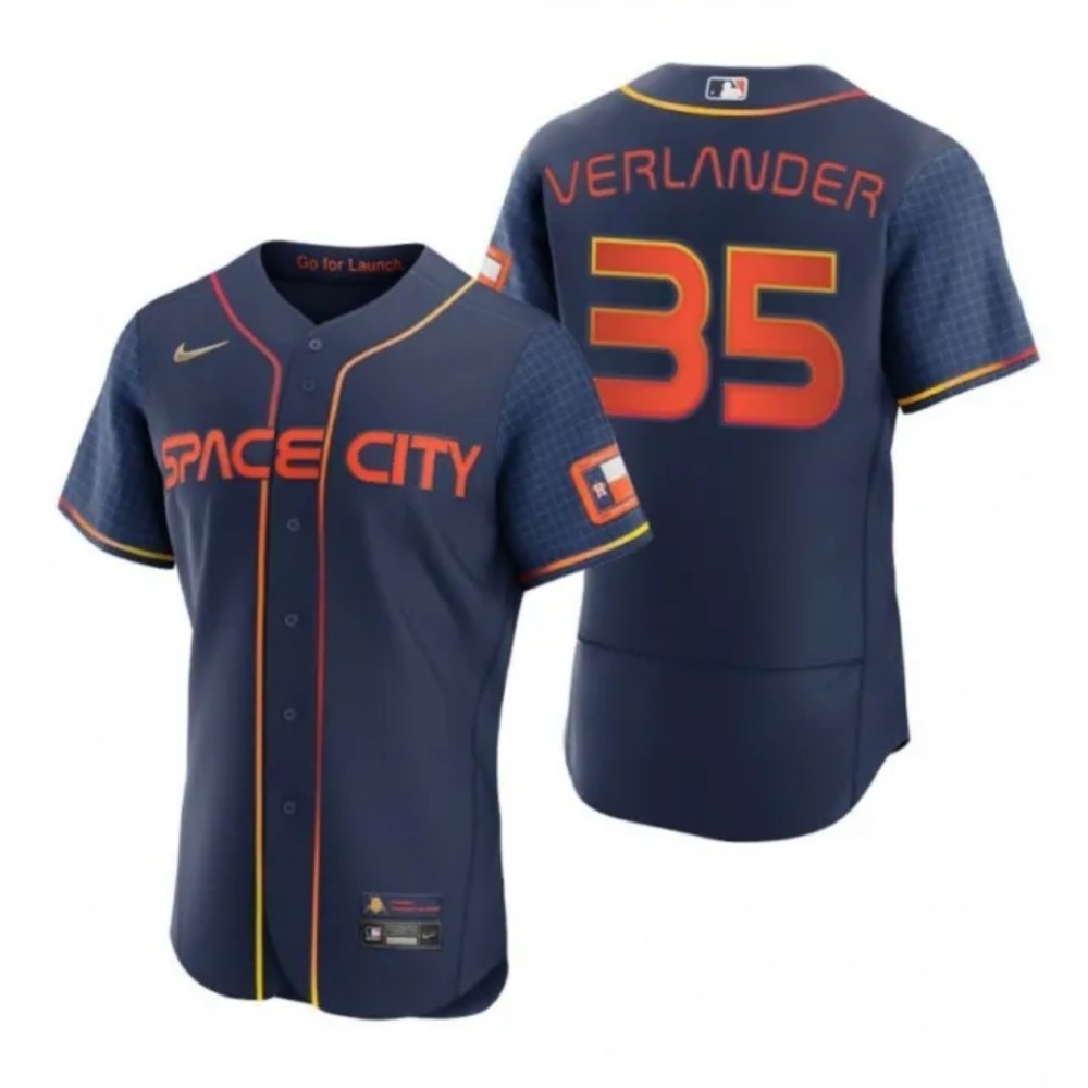 Houston Astros Justin Verlander Nike Space City Connect Jersey Mens Size M New